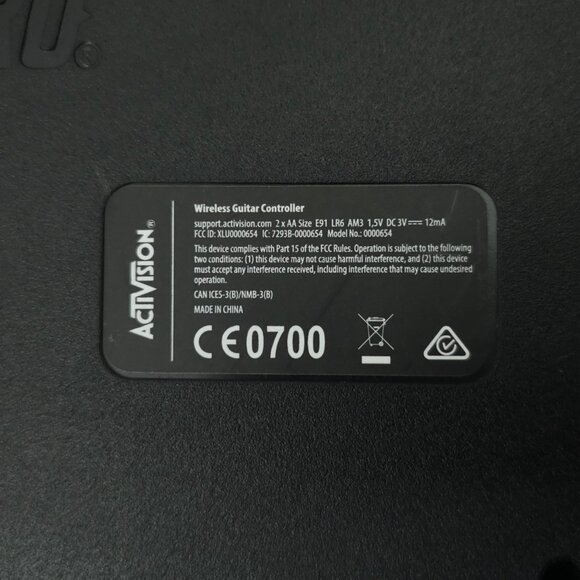 Activision Guitar Hero 0000654 PS3 Wireless Guitar Controller TESTED NO DONGLE - Picture 3 of 16